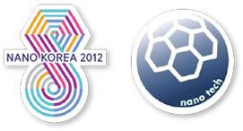 NANO KOREA 2012 마크(왼), Nano Tech 마크(오)